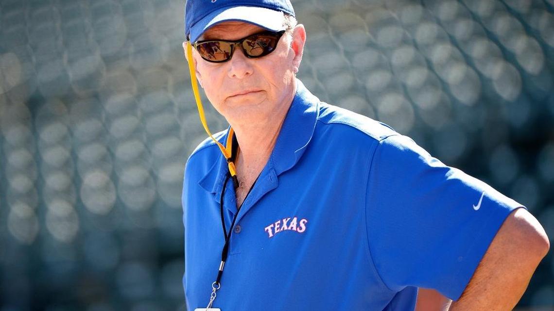 Texas Rangers owner Ray Davis before the game as the Texas Rangers play the Kansas City Royals at Surprise Recreation Complex in Surprise, AZ.