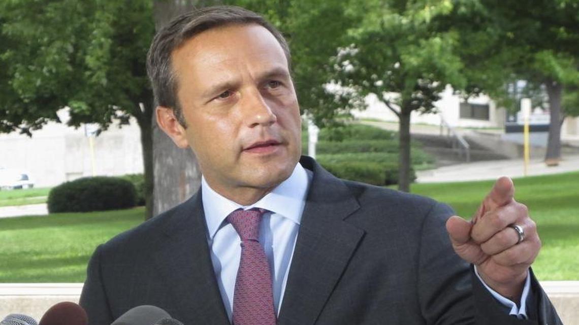 Paul Nehlen, who unsuccessfully challenged House Speaker Paul Ryan for his Wisconsin congressional seat, now is launching a long-shot bid to replace Ryan as House speaker. The U.S. Constitution doesn't require a speaker to be a member of the House of Representatives. In photo, Nehlen speaks in Janesville, Wisc. on Aug. 3, 2016.