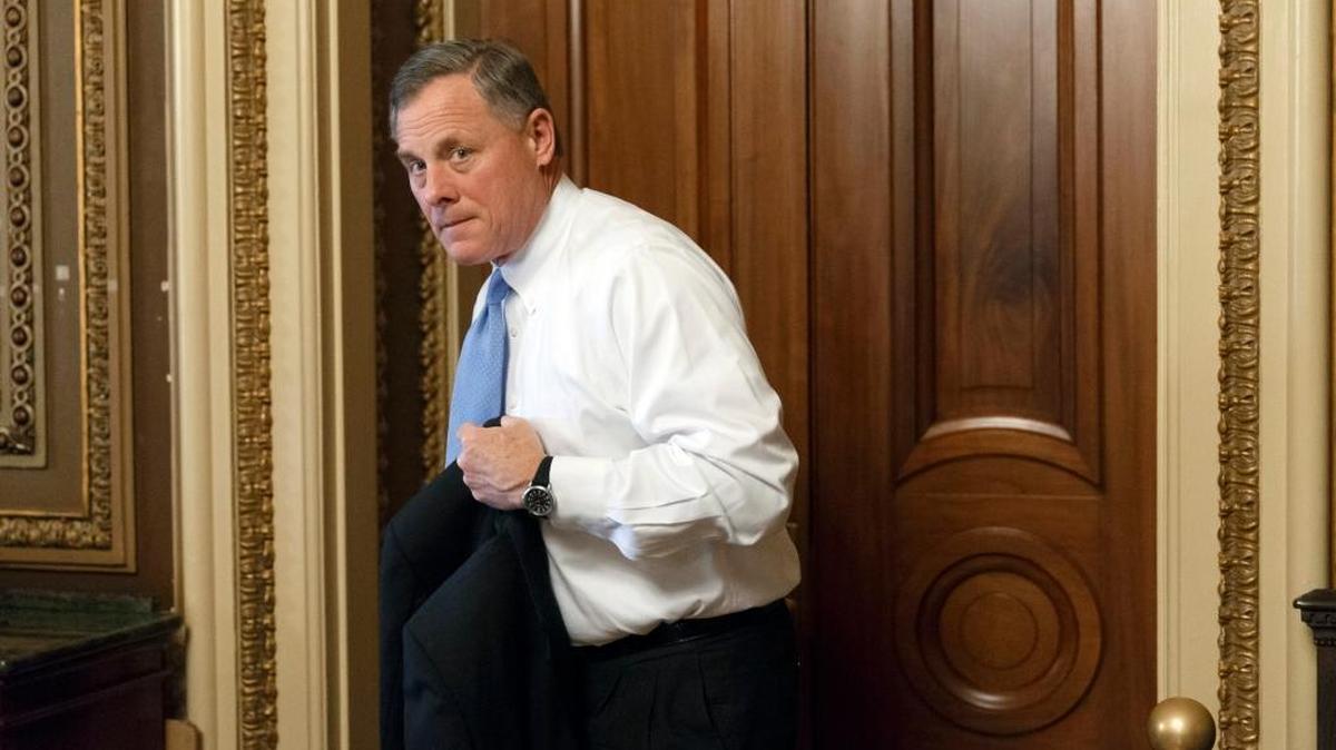Sen. Richard Burr, R-N.C., shown leaving a closed-door GOP caucus luncheon at the Capitol in Washington, D.C. on Tuesday, Jan. 14, 2014.