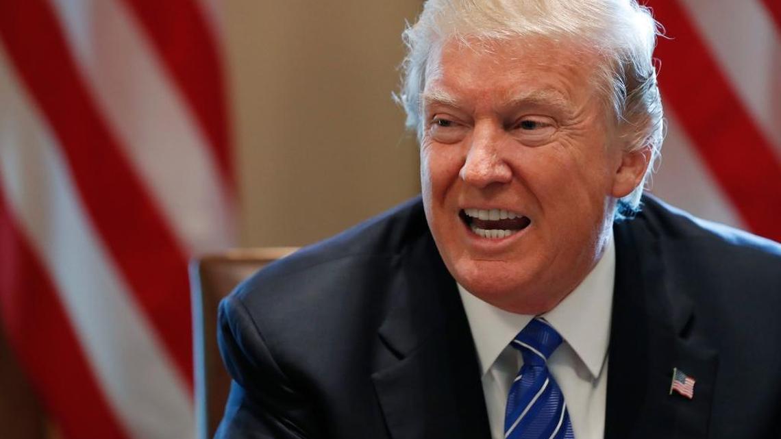 President Donald Trump speaks during a meeting with Malaysian Prime Minister Najib Razak in the Cabinet Room of the White House, Tuesday, Sept. 12, 2017, in Washington. Candidates are seeking to make GOP primaries a referendum on support for the president.