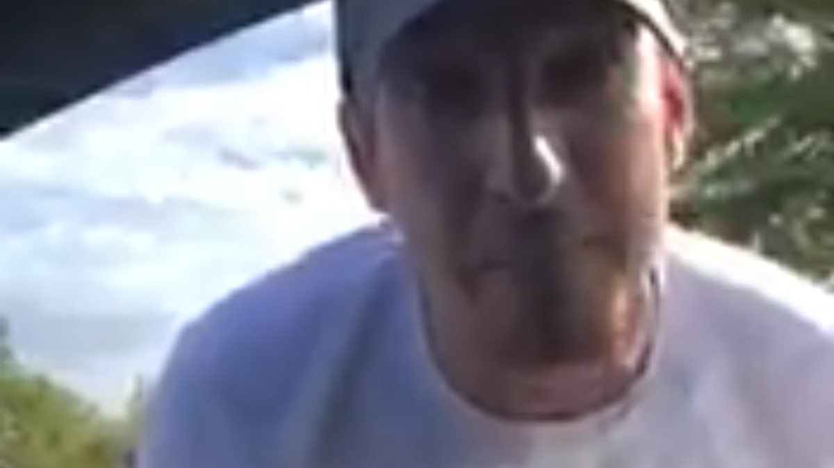 This unidentified man was yelling racial slurs and saying black lives don’t matter to a motorist named Brandon in Memphis on Sunday. Brandon allegedly cut the man off in traffic before the confrontation.
