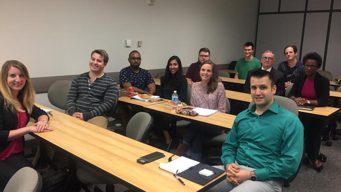 Virginia voters gathered for a McClatchy/George Mason University focus group to watch Mike Pence debate Tim Kaine in Farmville, Va., on Tuesday, Oct. 4, 2016