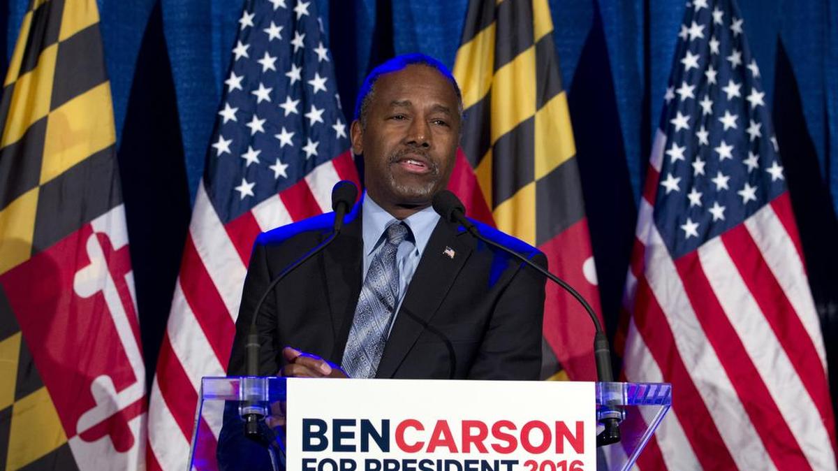El aspirante republicano a la Presidencia Ben Carson.