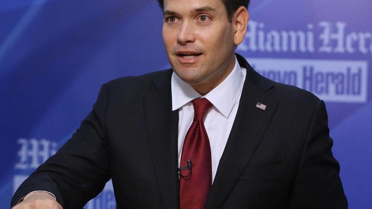 Sen. Marco Rubio, R-Fla., speaks before meeting with the editorial boards of the Miami Herald and El Nuevo Herald in September.