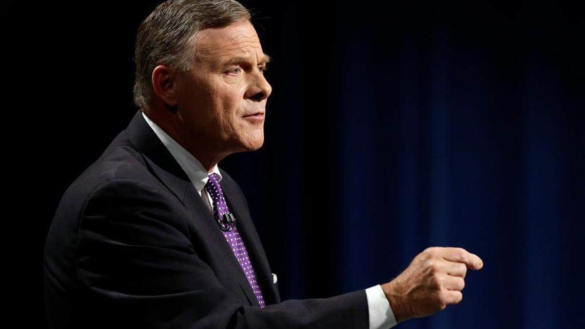 U.S. Sen. Richard Burr, R-N.C., shown here during a recent televised debate with Democratic challenger Deborah Ross.