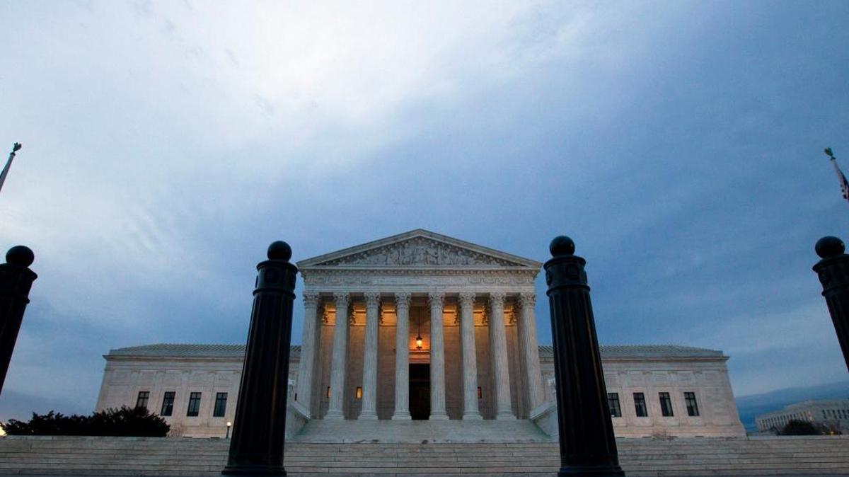 The Supreme Court is seen in the morning in Washington, Wednesday, Feb. 1, 2017, the day after President Donald Trump announced Judge Neil Gorsuch as his nominee for the Supreme Court.