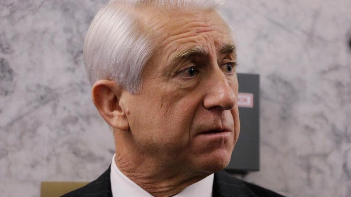 Rep. Dave Reichert, R-Wash., is backing a bill unveiled this week that would repeal the 2010 health care law known as Obamacare. He’s shown here speaking with the media after testifying before the Senate Law and Justice Committee on Nov. 20, 2015, in Olympia, Wash.