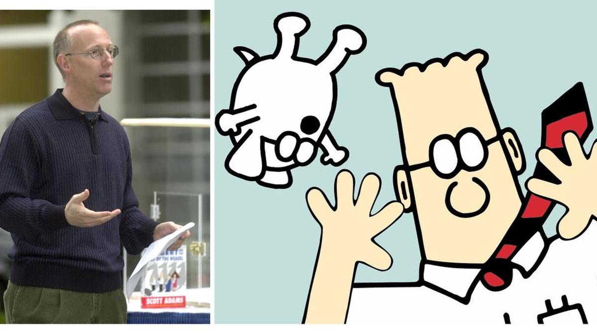 Besides fame and fortune from his comic strip ‘Dilbert,’ Scott Adams had been a successful motivational speaker. But with his comments during the presidential campaign, “My speaking career ended.”