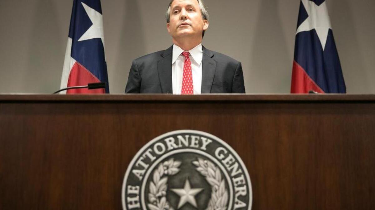 Texas Attorney General Ken Paxton is suing the Obama administration over its guidance on transgender students under federal law. Kansas Attorney General Derek Schmidt is involved in a separate case in Virginia on the same issue.