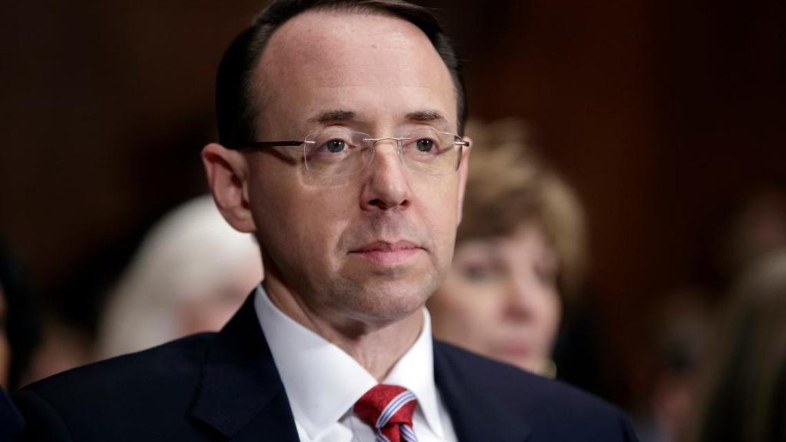Rod Rosenstein during his confirmation hearing to be deputy attorney general.