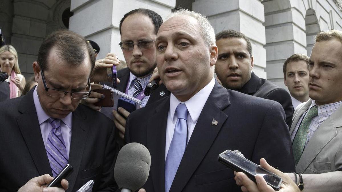 Rep. Steve Scalise, R-La., was shot Wednesday during congressional baseball practice.