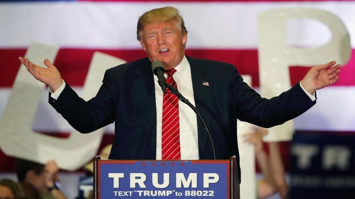 In this March 4, 2016 file photo, Republican presidential candidate Donald Trump speaks at a campaign rally in New Orleans.