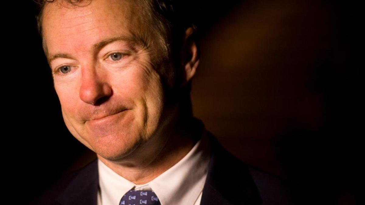 Sen. Rand Paul of Kentucky speaks at the Henderson Fine Arts Center on Wednesday, March 23, 2016, in Henderson, Ky.