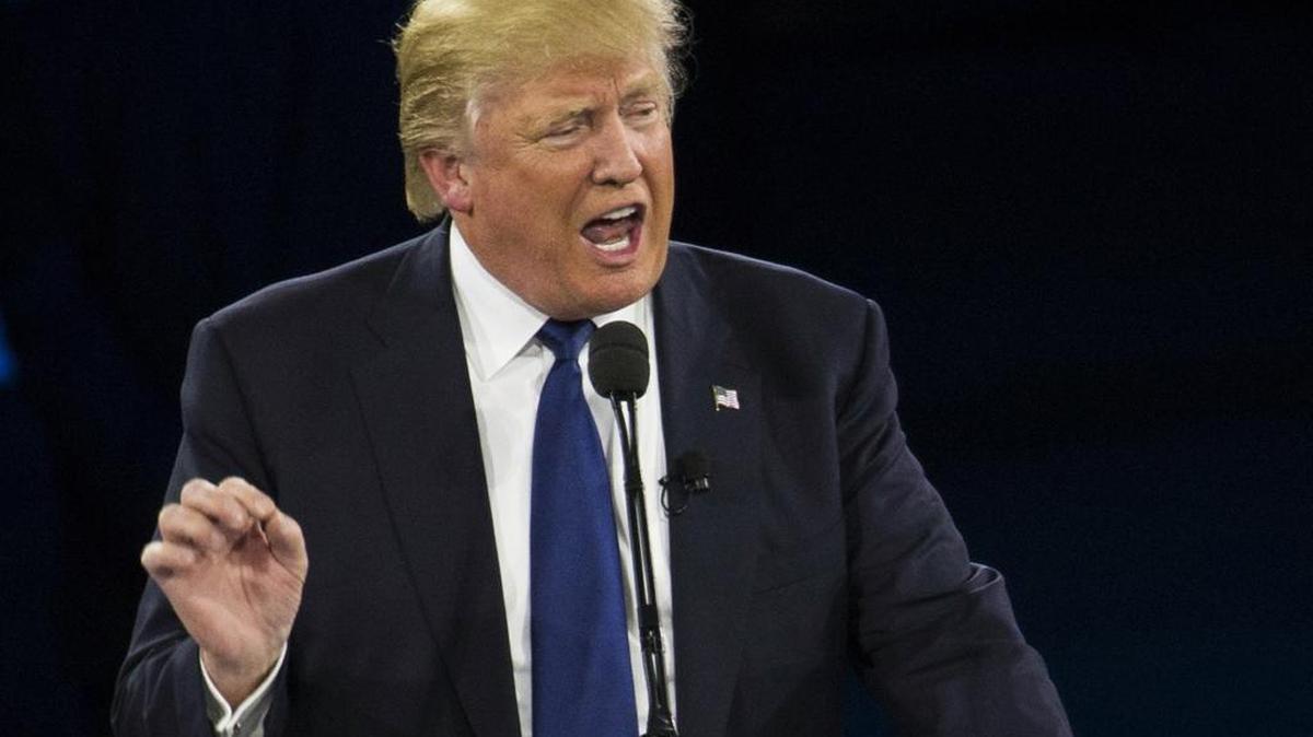 Republican presidential candidate Donald Trump
