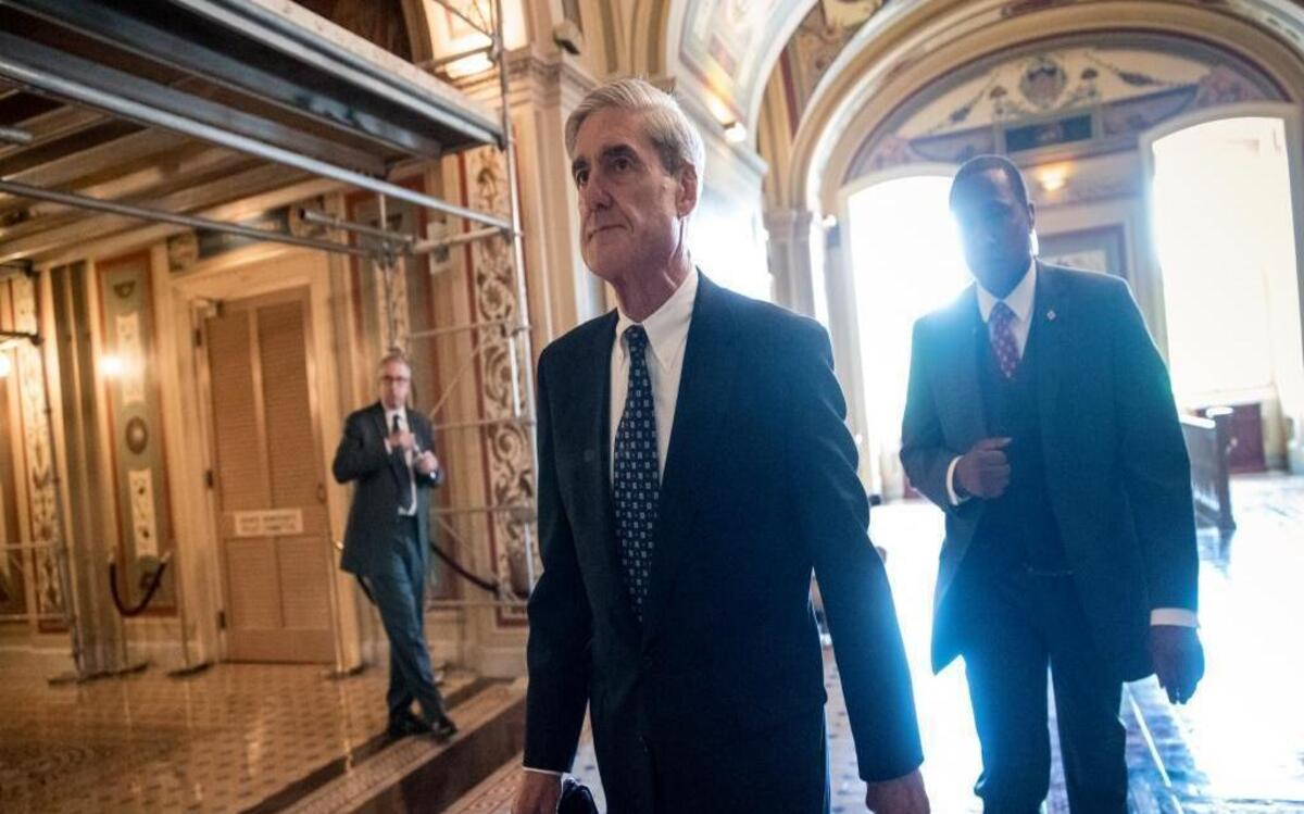 Special Counsel Robert Mueller departs after a June closed-door meeting with members of the Senate Judiciary Committee about Russian meddling in the election at the Capitol in Washington.