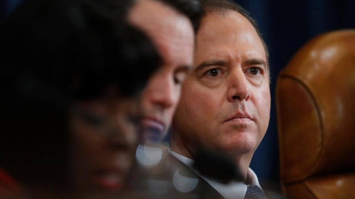 The House Intelligence Committee’s ranking member, Rep. Adam Schiff, D-Calif., right, sits next to Committee Chairman Rep. Devin Nunes, R-Calif., at a hearing Monday, March 20, 2017, on allegations of Russian interference in the 2016 U.S. presidential election.