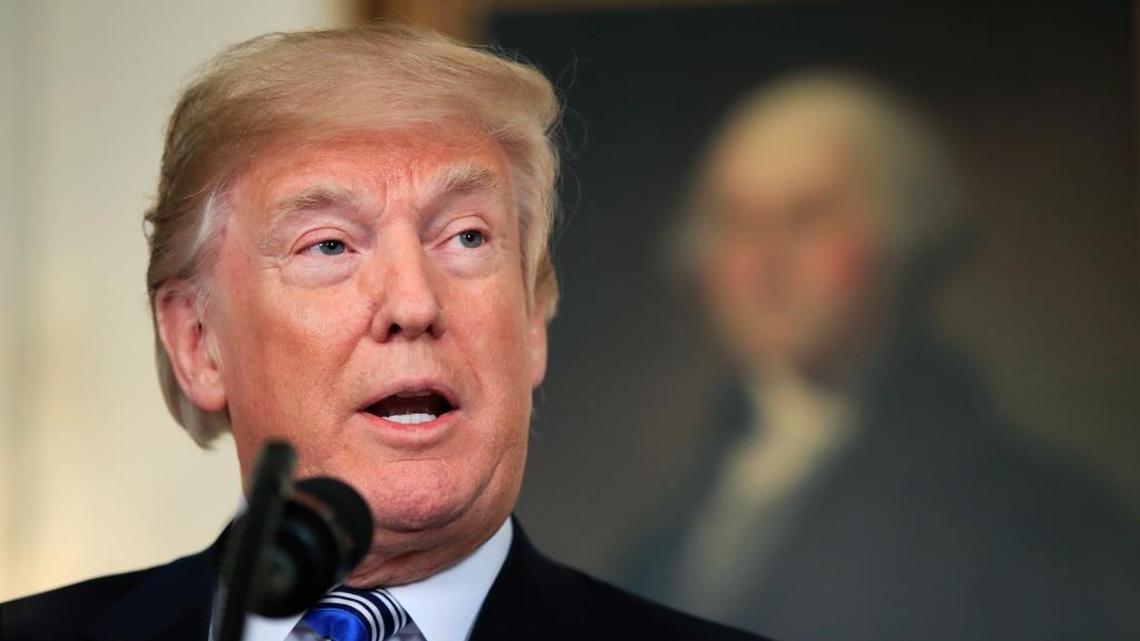 FILE - In a Friday, March 23, 2018 file photo, President Donald Trump speaks in the Diplomatic Room of the White House in Washington, about the $1.3 trillion spending bill. President Trump will not be adding two new lawyers to the legal team defending him in the special counsel’s Russia investigation after all, one of the president’s attorneys said Sunday, March 25, 2018. House and Senate campaigns are unprepared for any big news that the special counsel might break.