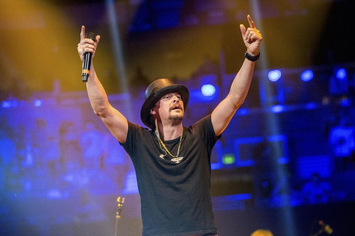 Kid Rock performs at Charlie Daniels 80th Birthday Volunteer Jam at Bridgestone Arena on Wednesday, Nov, 30, 2016, in Nashville, Tenn.