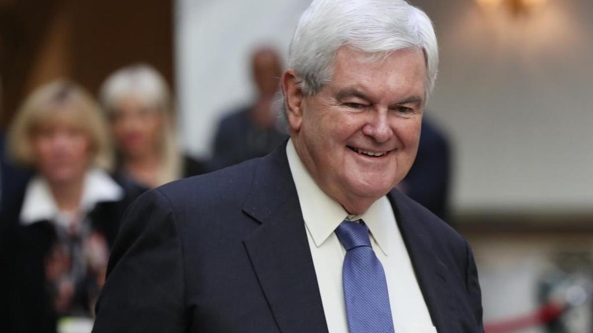 FILE – Former House Speaker Newt Gingrich attends the grand opening of the Trump International Hotel in Washington on Oct. 26, 2016. Gingrich says long-term post-speaker office privileges contribute to an “elected elite” class.