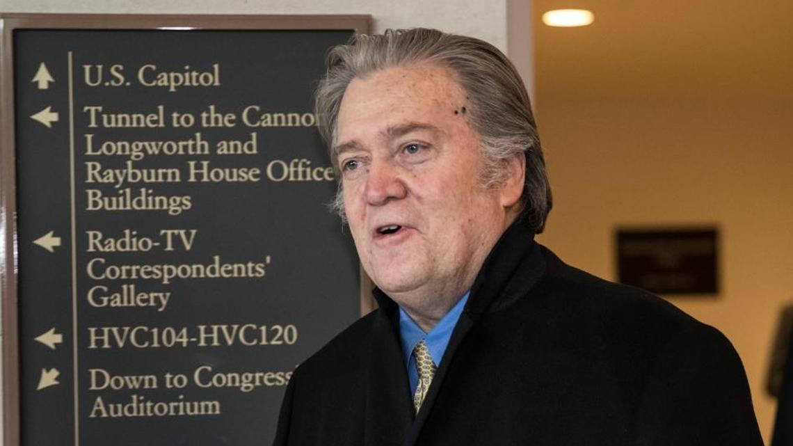 Bannon sold Cambridge Analytica stake, fined for late ethics report