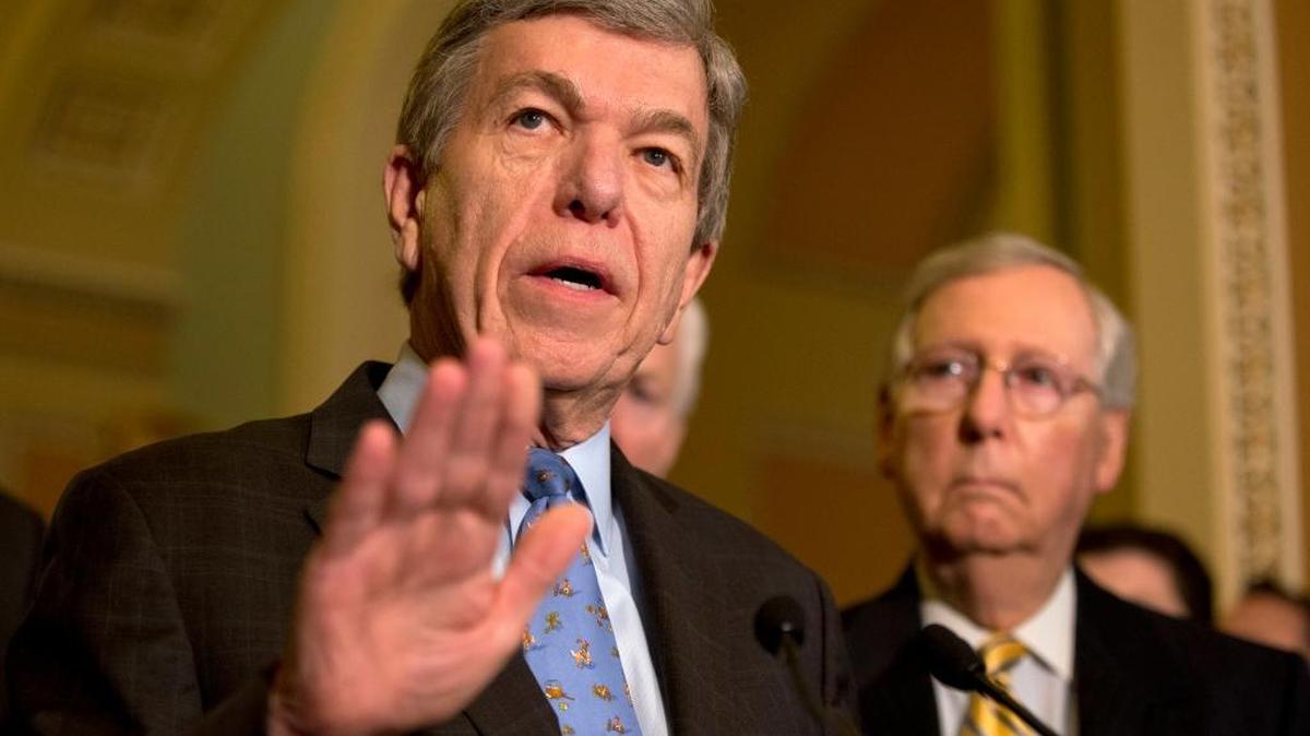 Sen. Roy Blunt, R-Mo., left, accompanied by Senate Majority Leader Mitch McConnell, R-Ky., speaks about Zika funding during a news conference on Capitol Hill in Washington, Tuesday, May 17, 2016. The Senate is moving forward with a $1.1 billion emergency aid package co-sponsored by Blunt and Sen. Patty Murray, D-Wash.