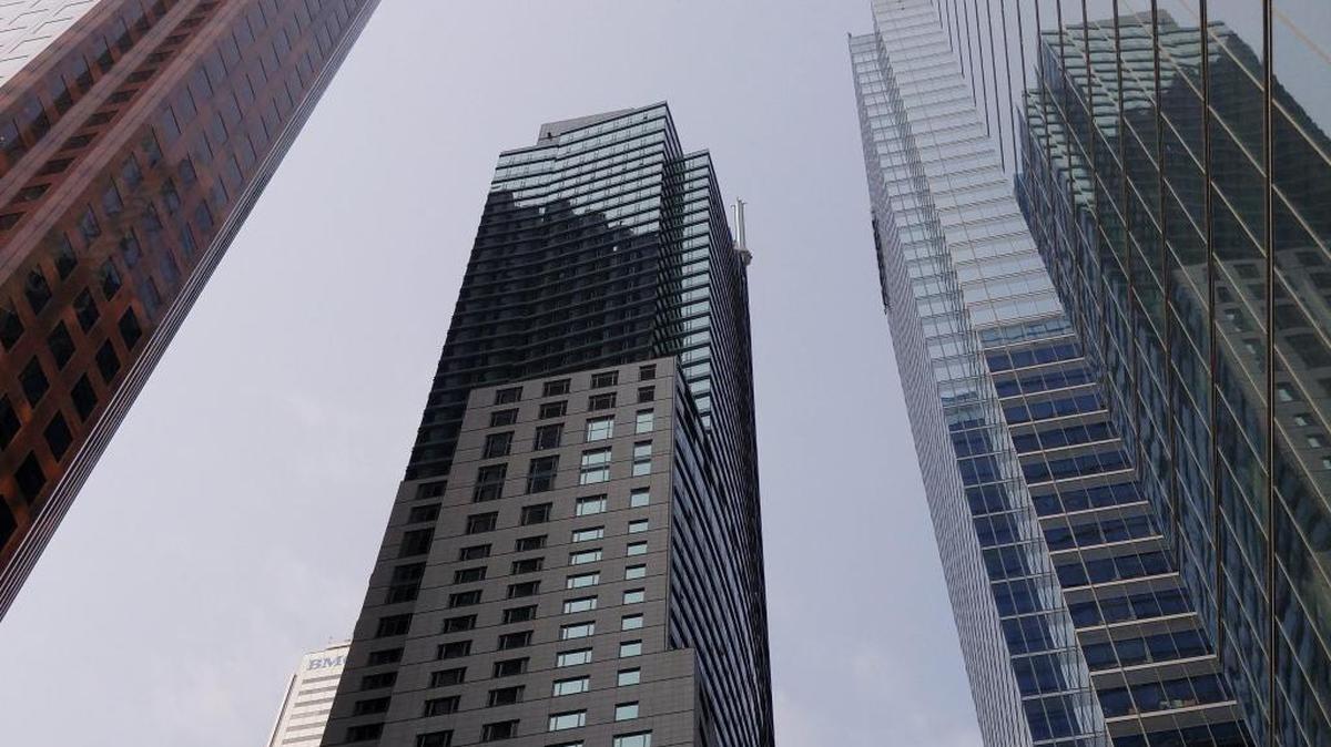 The Trump Tower in Toronto, which includes a hotel and condo involved in a lawsuit.