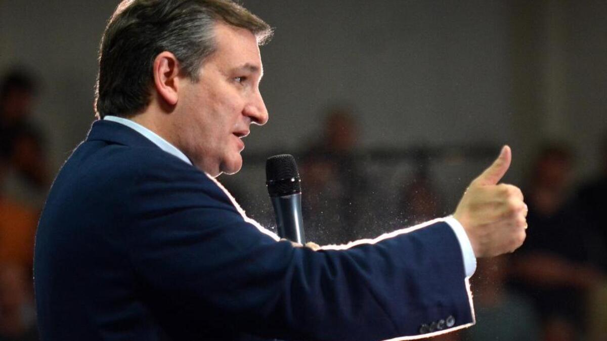 Republican presidential candidate Sen. Ted Cruz speaks during a rally Saturday April 23, 2016, at the Boone County Fairgrounds, Lebanon, Ind.