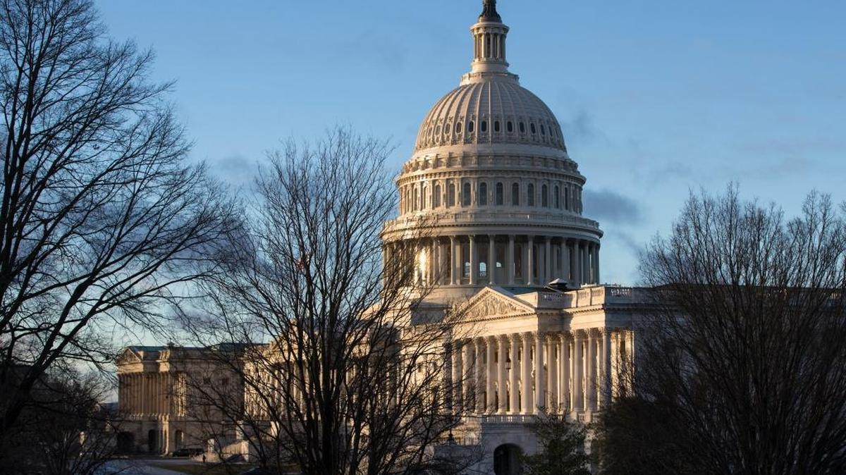 The Capitol in Washington is seen early Tuesday, Jan. 24, 2017, on the first full week for members of Congress to work with President Donald Trump. Trump is meeting with congressional leaders from both parties to discuss his agenda.