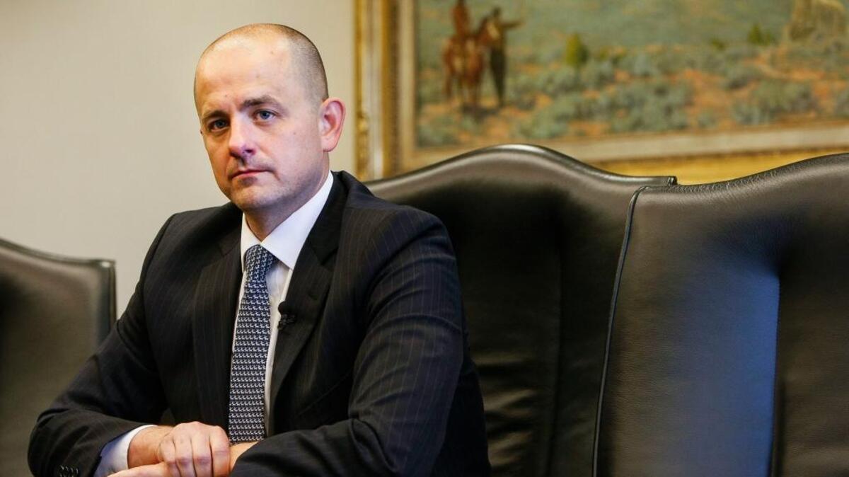 Evan McMullin, who's running for as an independent presidential bid, talks with the Deseret News and KSL editorial board in Salt Lake City. Donald Trump has shattered the normal Republican consensus in Utah even more so than he has nationwide, activating fault lines under a normally stable electorate largely unified by a single religion.