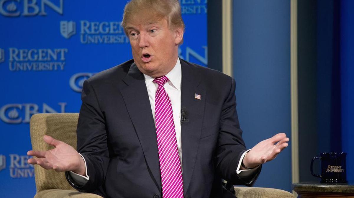 Republican presidential candidate Donald Trump 
