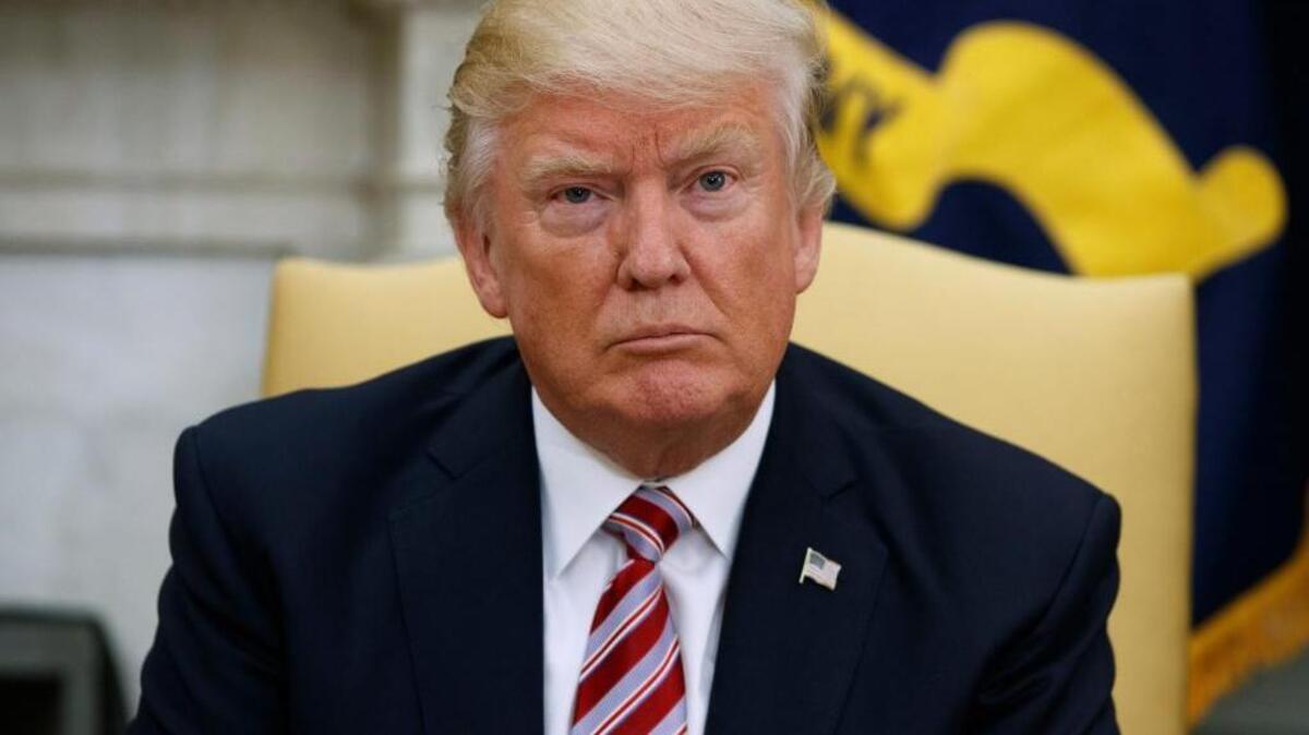 President Donald Trump listens during his meeting with Turkish President Recep Tayyip Erdogan in the Oval Office in Washington, Tuesday, May 16, 2017. The meeting comes as he faces controversy over sharing classified information with Russian officials.