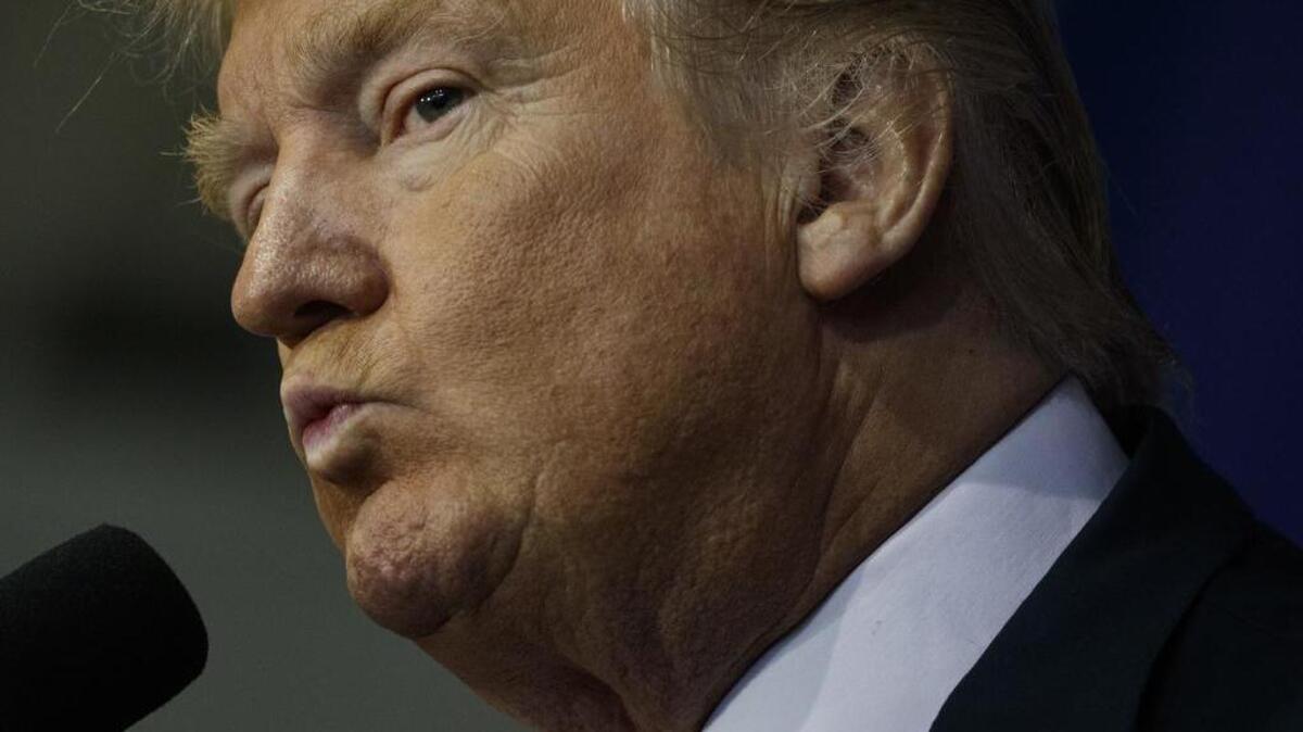 Republican presidential candidate Donald Trump speaks during a campaign rally at the Delaware County Fair, Thursday, Oct. 20, 2016, in Delaware, Ohio.
