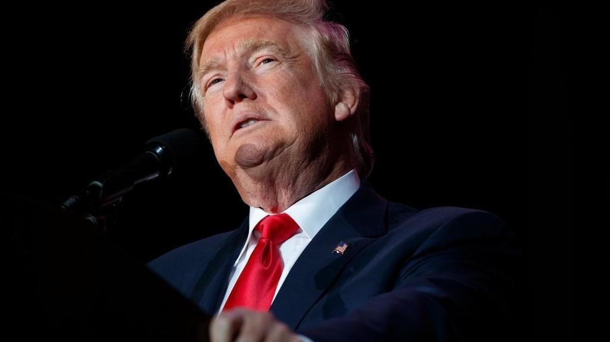 In this Dec. 16, 2016, file photo, President-elect Donald Trump speaks in Orlando, Fla.