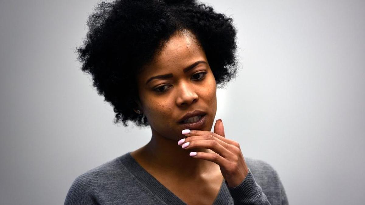 Shanita Penny, 35, of Denver, speaks about her experiences of getting charged with possession of marijuana while driving in Virginia in 2011. “I don’t feel like I did anything wrong or that I’m a horrible person, but to have to go through the court system and everything else, it does do something to you internally. It changes who you are.” Penny now helps others expunge their records and create jobs. She spoke at "The Faces of Marijuana Prohibition" event at the Cannon Office Building of the U.S. Capitol in Washington, on Wednesday, April 19, 2017.