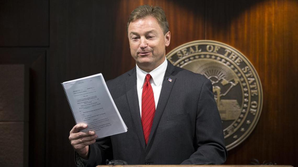 Sen. Dean Heller, R-Nev., said Friday, June 23, 2017, in Las Vegas, that he will vote “no” on the proposed GOP health-care bill.
