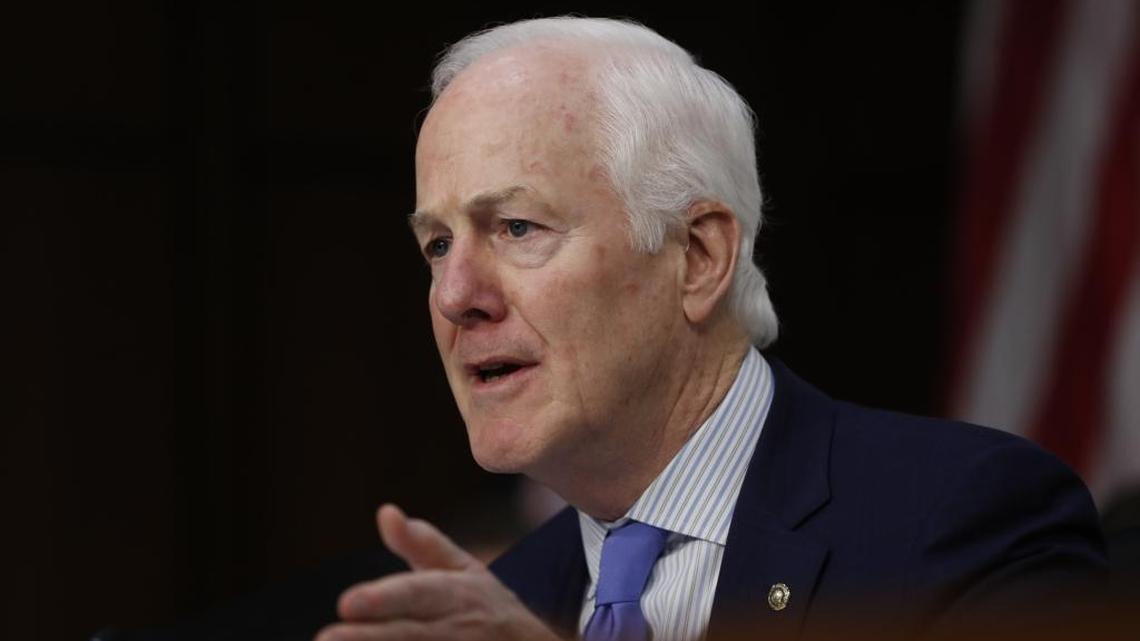 In this March 21, 2017 file photo, Senate Majority Whip John Cornyn of Texas speaks on Capitol Hill in Washington. Cornyn is on a short list of candidates who could become FBI director under President Donald Trump.