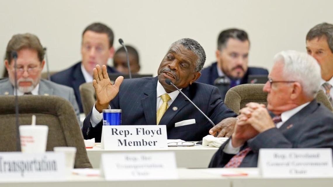 Rep. Elmer Floyd, D-Cumberland, center, poses a question during a 2015 meeting of the House Appropriations committee. Floyd was one of 11 Democrats this month to side with Repubilcan lawmakers on North Carolina’s House Bill 2.