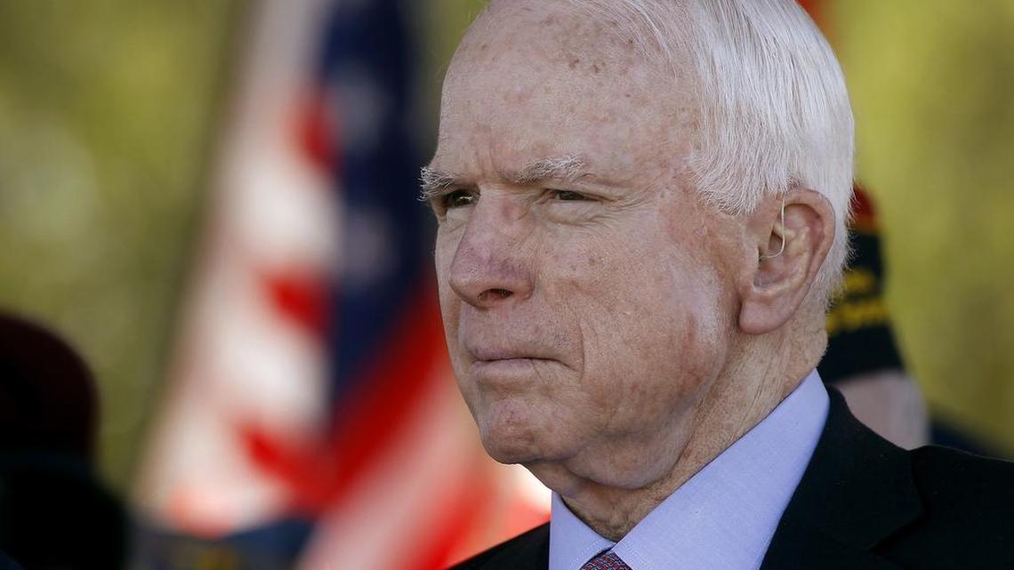 First, it was Donald Trump questioning Sen. John McCain’s heroism. Now it’s the Arizona Republican’s age coming into question by his opponent in next week’s primary.