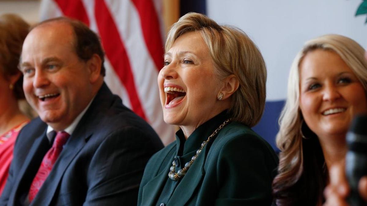 Democratic presidential candidate Hillary Clinton speaks during a campaign stop in Charleston, W.Va., on Tuesday, May 3, 2016.