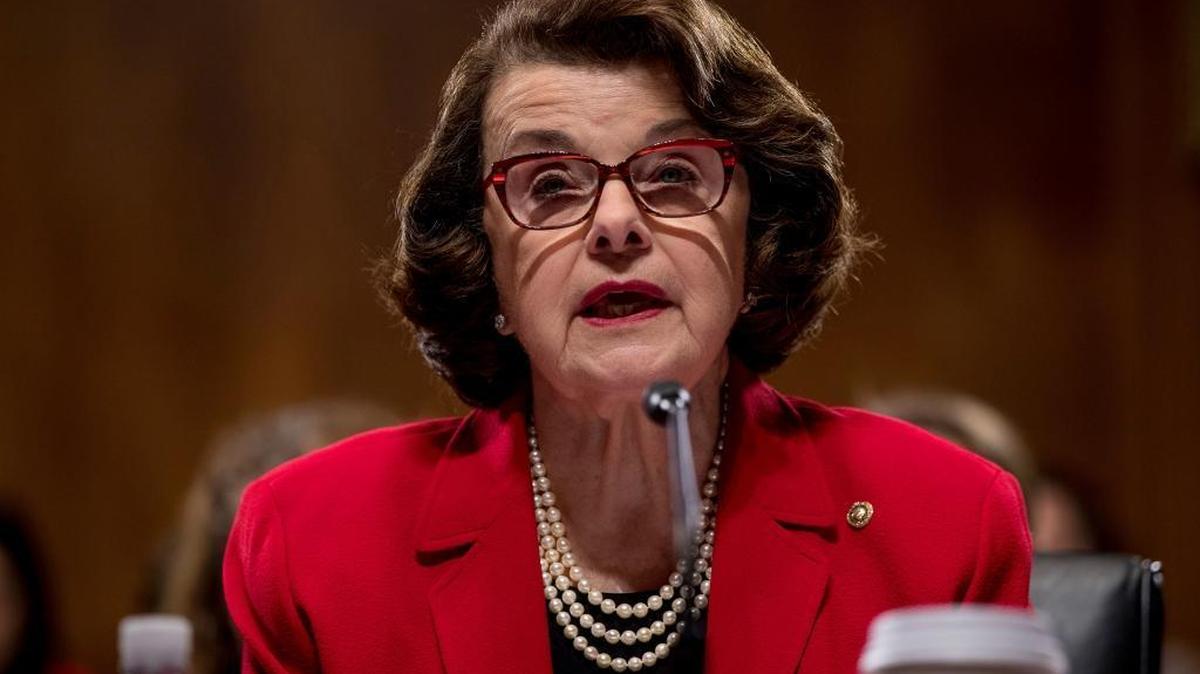 The Senate Judiciary Committee's ranking member, Sen. Dianne Feinstein, D-Calif. speaks on Capitol Hill in Washington, Tuesday, Jan. 31, 2017.