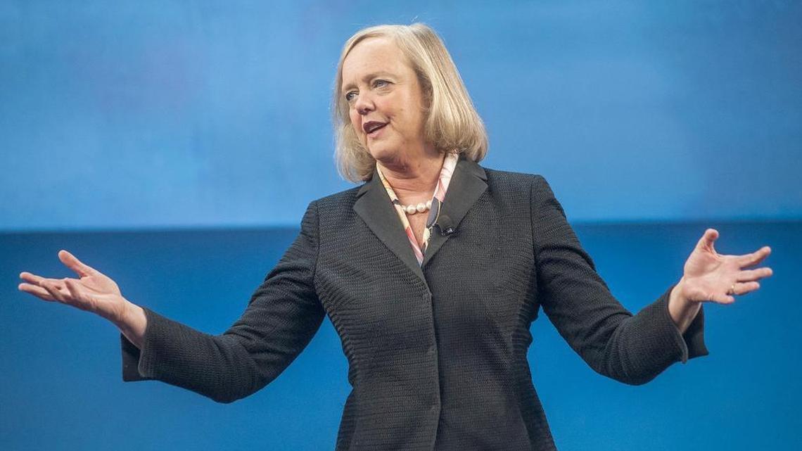 Hewlett-Packard CEO Meg Whitman is seen during the HP Discover 2013 conference in Las Vegas.
