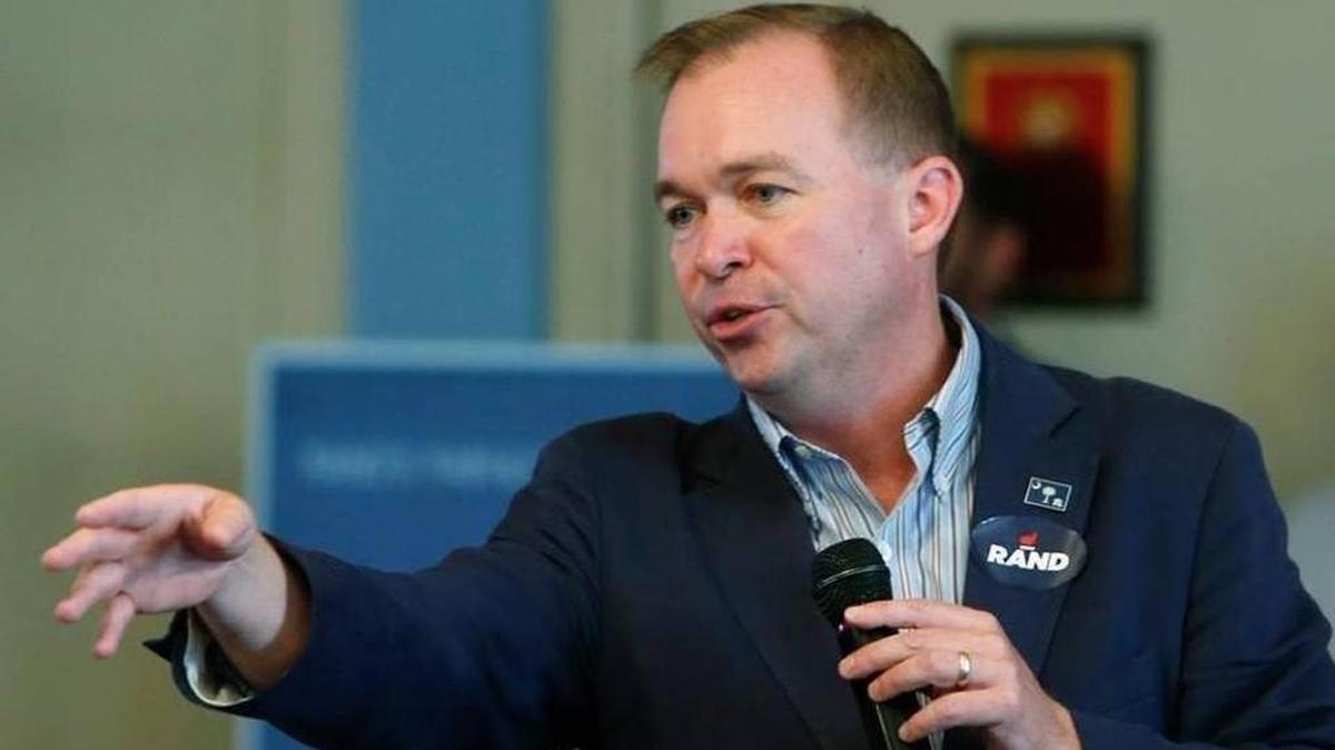 U.S. Rep. Mick Mulvaney, R-S.C., speaks at a Rock Hill rally for GOP presidential hopeful Rand Paul in September 2015.