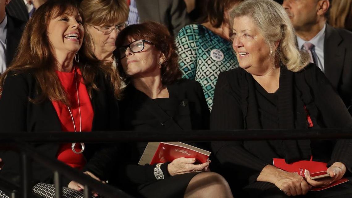 Paula Jones, left, Kathleen Willey and Juanita Broaddrick sat with other ticketed members of the audience.