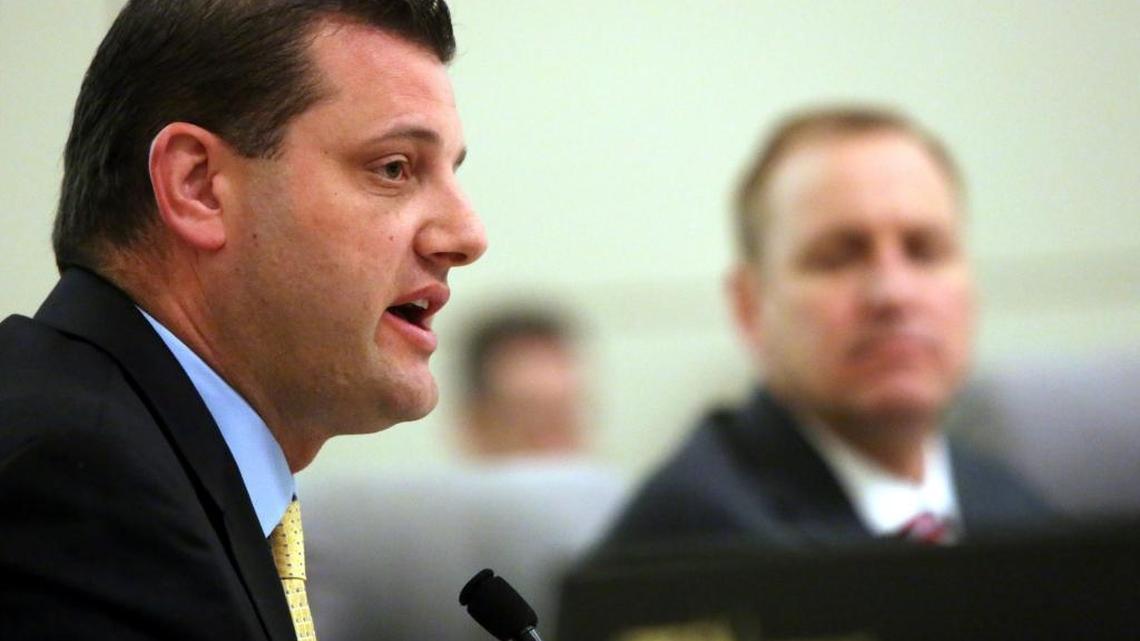 Rep. David Valadao, R-Hanford, at Fresno City Hall in March 2014.