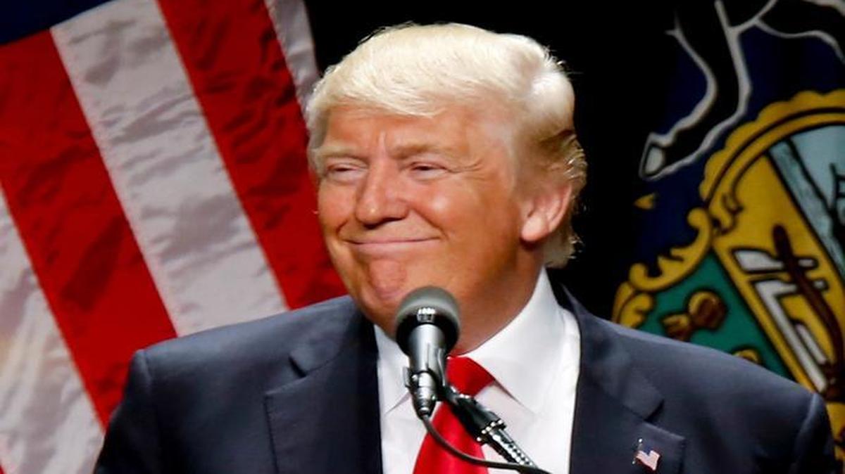 Republican presidential candidate Donald Trump at a campaign rally in Pittsburgh on Wednesday.