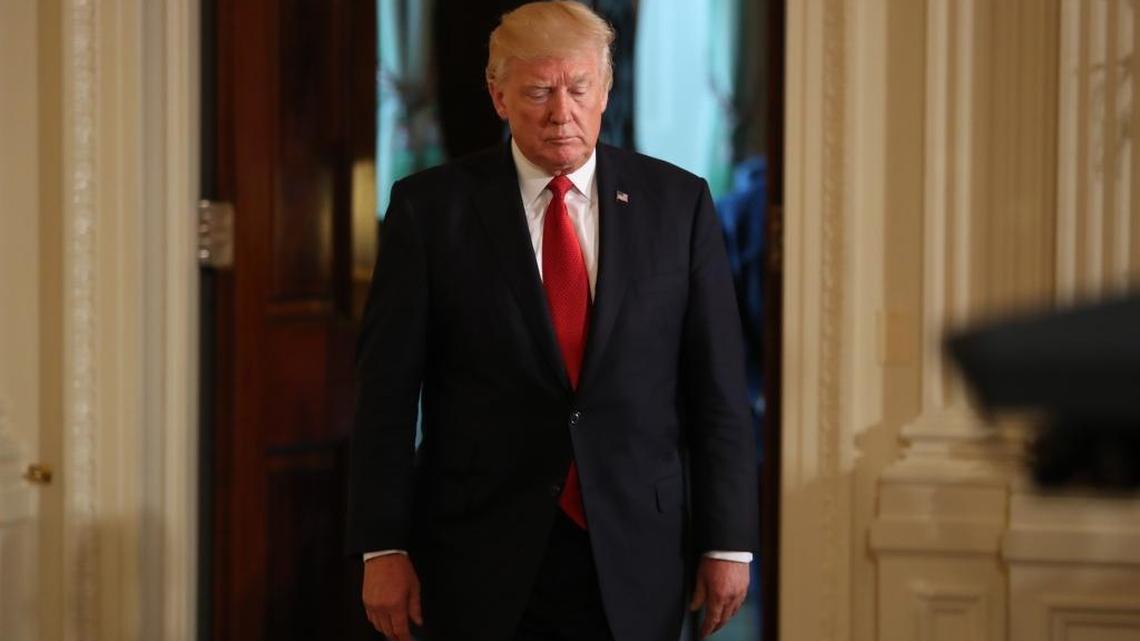 President Donald Trump at the White House in Washington, Thursday, May 18, 2017.