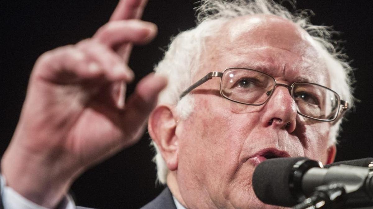 Sen. Bernie Sanders speaks during a campaign rally Friday at Duke Energy Center for the Performing Arts in Raleigh, N.C.