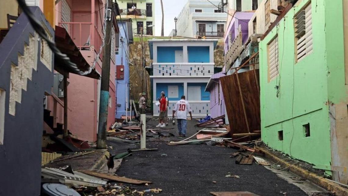Residents of San Juan's "La Perla" neighborhood have taken hurricane recovery into their own hands as they start the hard task of clean-up because of fear of being forgotten by the government. Hurricane Maria has left many of San Juan's streets flooded and blocked by fallen power lines, trees, and debris.