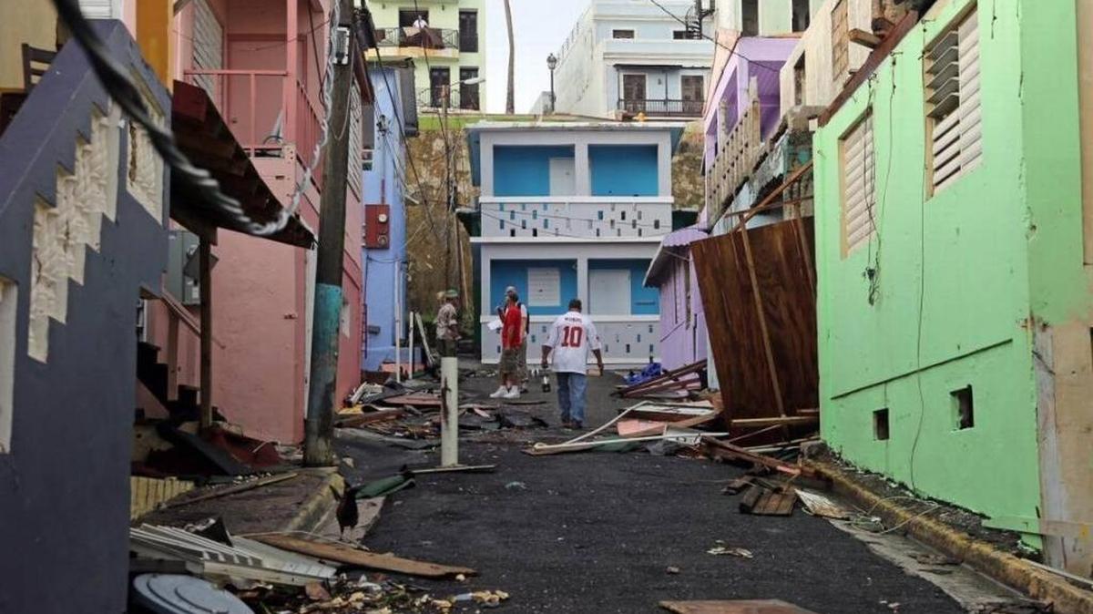 Residents of San Juan's "La Perla" neighborhood have taken hurricane recovery into their own hands as they start the hard task of clean-up because of fear of being forgotten by the government. Hurricane Maria has left many of San Juan's streets flooded and blocked by fallen power lines, trees, and debris.