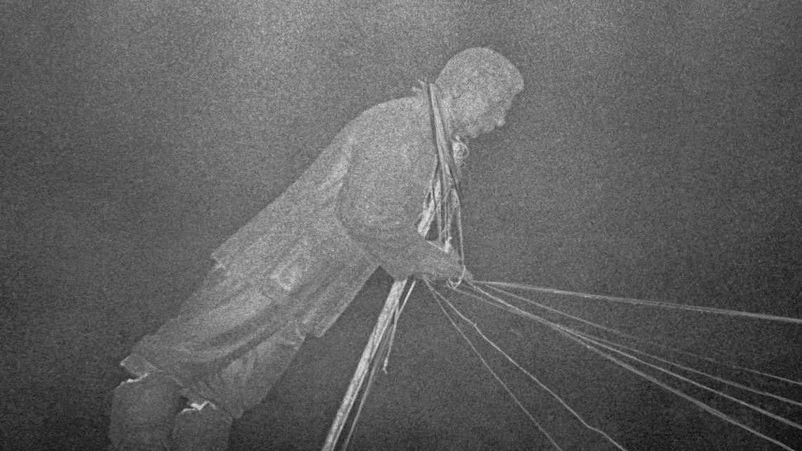 In Oct. 28, 1956, as a symbol of protest against the Russian control of their country, Hungarians pull down the statue of late Russian Premier Joseph Stalin during a rebellion in Budapest, Hungary.